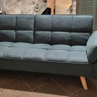 Divano letto verde scuro 