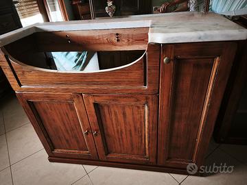 Mobiletto bagno in legno usato