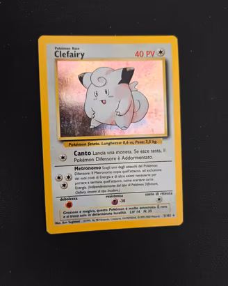 pokemon Clefairy set base holo