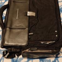 Borsa ufficio - 24 ore PiQuadro in pelle nera