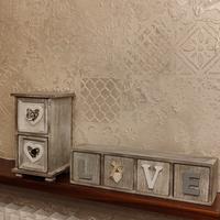 Due portaoggetti in stile Shabby Chic 