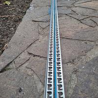 2 profili a L inox per piastrelle 2.5m x 1cm