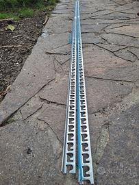 2 profili a L inox per piastrelle 2.5m x 1cm