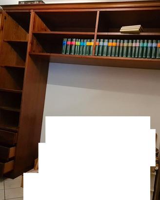 Ponte letto matrimoniale armadio cassetti libreria