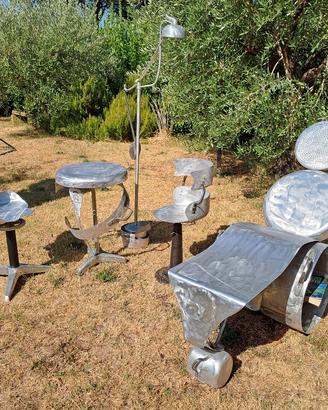 arredamento con  materiali di recupero. 