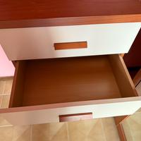 Set cassettiere e comodini in legno - 4 pezzi