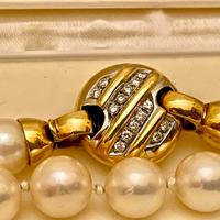 Collana Mikawa di grandi perle Akoya