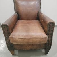 Poltrona in cuoio 