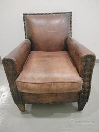 Poltrona in cuoio 