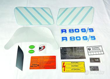Adesivi BMW R 80 GS 1986 87 mod azzurro