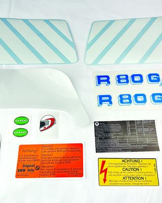Adesivi BMW R 80 GS 1986 87 mod azzurro