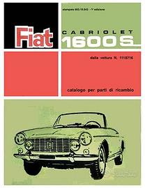 Catalogo Ricambi Fiat 1600 S Cabriolet II 1964
