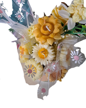 Bouquet di Candele “Girasole” in Tazza