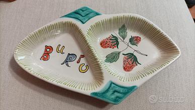 Ciotola Rometti porta burro anni 50