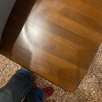 TAVOLO ANTICO 10X90 e  4 sedie legno massello