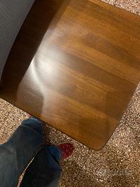 TAVOLO ANTICO 10X90 e  4 sedie legno massello