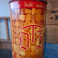 Scatola latta vintage biscotti