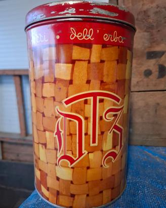 Scatola latta vintage biscotti