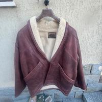 Giacca uomo vintage in pelke e montone