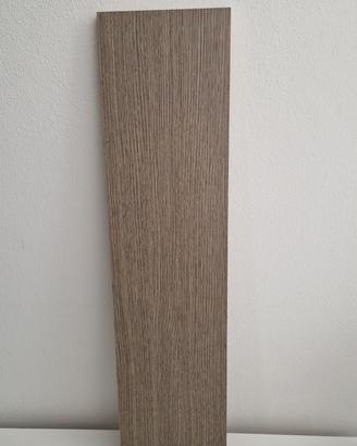 Mensola legno marrone noce 80x20 cm casa fai da te