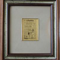 stampa su foglia d'oro Repubblica 1974