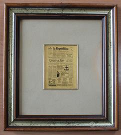 stampa su foglia d'oro Repubblica 1974