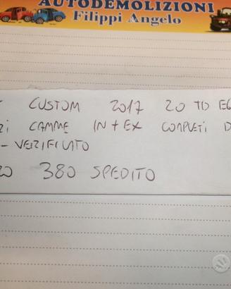 Alberi a camme transit custom 2017 2.0 td e6 ymf6