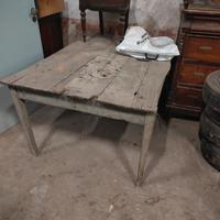 tavolo rettangolare in legno antico