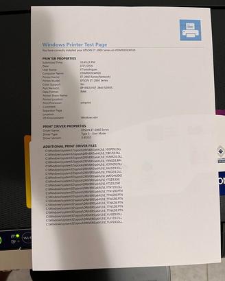 Epson EcoTank ET-2861 come nuova + 4 risme Navigat