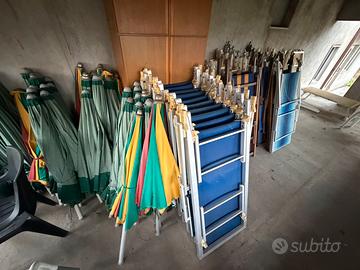 Sdraie e ombrelloni da mare e per piscina