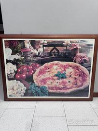 Quadri con poster pizzeria e birre