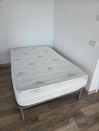 Materasso piazza e mezza con rete