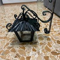 Lampade in ferro battuto restaurate