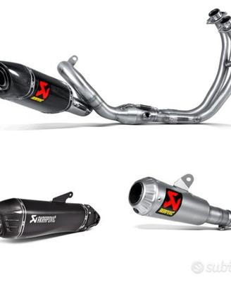 Scarico Akrapovic silenziatore slip on collettori