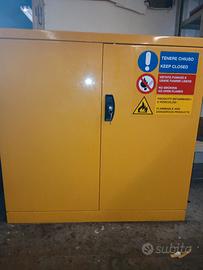 armadietto x solventi infiammabili e pericolosi 