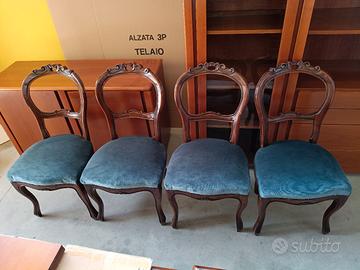 Lotto 4 Sedie Vintage 