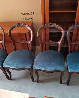 Lotto 4 Sedie Vintage 
