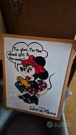 Quadro Minnie Mouse Disney con Cornice
