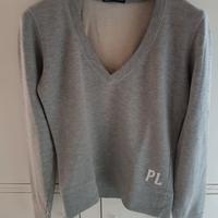 Maglia garzata media pesantezza tg M grigio chiaro