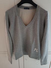 Maglia garzata media pesantezza tg M grigio chiaro