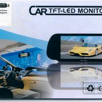 Specchietto retrovisore con monitor integrato