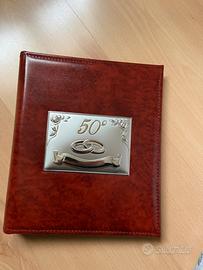 Album foto e piatto 50º di matrimonio