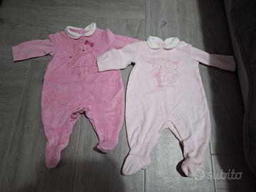 tutine in ciniglia bimba 1/3 mesi prenatal 