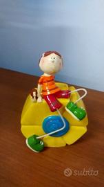 Salvadanaio a forma di fiore - orologio con angeli