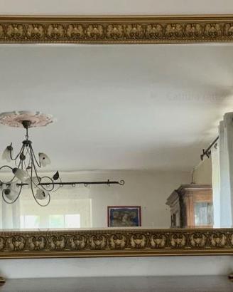 Specchio vintage anni ‘50 – Cornice oro intagliata