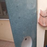 base marmo con lavandino 