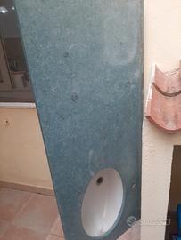 base marmo con lavandino 