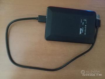 Hard disk USB3.0 1TB senza confezione