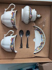 Set Tazze di porcellana Limoges Francia dec a mano