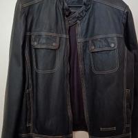 Giubbotto in vera pelle ragazzo, taglia M, nero